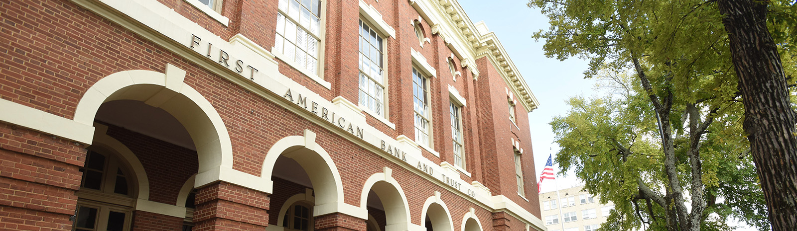 Angle front view of the main office